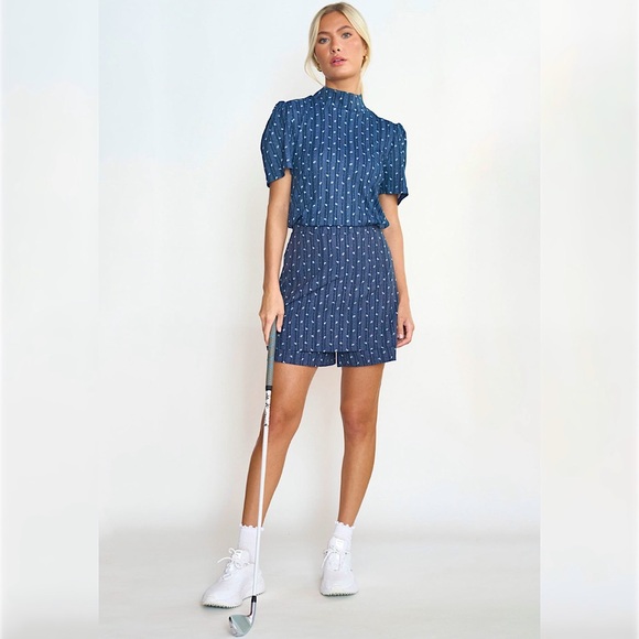 Byrdie Golf Social Wear Marina Mock Neck Top - Picture 12 of 13